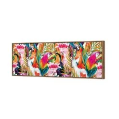 Parrots & Palms, Long Canvas Art -WALL ART DESGIN SALE 264AL H Parrots Palms 3D THUMB FF NAT f9e112f7 e650 4d10 8a14 75ed46042f45