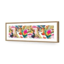 Parrots & Palms, Long Acrylic Print Art -WALL ART DESGIN SALE 264AL H Parrots Palms ACR MAT THUMB FF OAK 7d3ddc4d 058f 4794 952e 619fe2009346