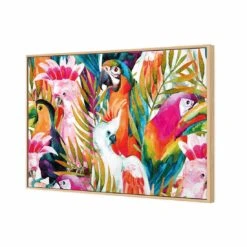 Parrots & Palms, Rectangle Canvas Art -WALL ART DESGIN SALE 264AR H Parrots Palms 3D THUMB FF OAK ff8c89c1 83f9 48a8 9b06 f6f6a993ce6a