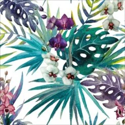 Orchid Exotica, Square Acrylic Print Art