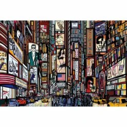 New York Advertised Canvas Art