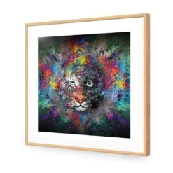 Tiger Magic (Square) -WALL ART DESGIN SALE 2893AS Tiger Magic ACR MAT THUMB FF OAK