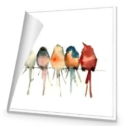Watercolour Birds On Branch Canvas Art -WALL ART DESGIN SALE 3162AS Watercolour Birds on Branch ROLLED Thumb de476415 a8b3 423c b905 58c708d61c3e