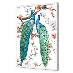 Peacock Magic Acrylic Print Art -WALL ART DESGIN SALE 3225AR V Peacock Magic ACR EDG THUMB FF WHT