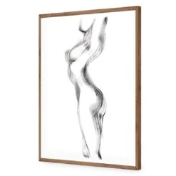 Nude Silhouette Arched -WALL ART DESGIN SALE 3290AR V Nude Silhouette Arched ACR EDG THUMB FF NAT