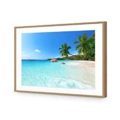 Seychelles Island Acrylic Print Art -WALL ART DESGIN SALE 3347AR H Seychelles Island Max Size 200x135 ACR MAT THUMB FF OAK