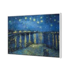 Starry Night Over The Rhone By Van Gogh Canvas Art -WALL ART DESGIN SALE 3368AR H Starry Night Over the Rhone Van Gogh 3D Thumb FF WHT 7b82958f e0b6 43cd 9702 9c2812b7300e