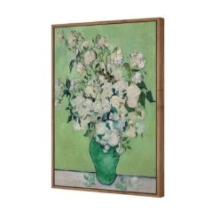 Vase Of Roses By Van Gogh -WALL ART DESGIN SALE 3369AR V Vase of Roses Van Gogh 3D CANVAS THUMB FF NAT