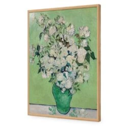 Vase Of Roses By Van Gogh -WALL ART DESGIN SALE 3369AR V Vase of Roses Van Gogh ACR EDG THUMB FF OAK