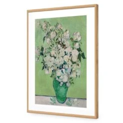 Vase Of Roses By Van Gogh -WALL ART DESGIN SALE 3369AR V Vase of Roses Van Gogh ACR MAT THUMB FF OAK