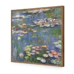 Red Water Lilies By Monet -WALL ART DESGIN SALE 3401AS Red Water Lilies by Monet ACR EDG THUMB FF NAT