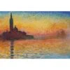 San Giorgio Maggiore At Dusk By Monet -WALL ART DESGIN SALE 3403AR H San Giorgio Maggiore at Dusk by Monet THUMB