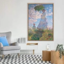 Woman With Parasol Madame Monet And Her Son By Monet -WALL ART DESGIN SALE 3727AR V Monet Woman with Parasol Madame Monet and Her Son THUMB ROOM