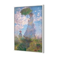 Woman With Parasol Madame Monet And Her Son By Monet -WALL ART DESGIN SALE 3727AR V Monet Woman with Parasol Madame Monet and Her Son 3D CANVAS THUMB FF WHT