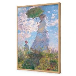 Woman With Parasol Madame Monet And Her Son By Monet -WALL ART DESGIN SALE 3727AR V Monet Woman with Parasol Madame Monet and Her Son ACR EDG THUMB FF OAK