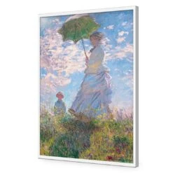 Woman With Parasol Madame Monet And Her Son By Monet -WALL ART DESGIN SALE 3727AR V Monet Woman with Parasol Madame Monet and Her Son ACR EDG THUMB FF WHT