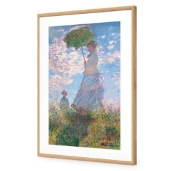 Woman With Parasol Madame Monet And Her Son By Monet -WALL ART DESGIN SALE 3727AR V Monet Woman with Parasol Madame Monet and Her Son ACR MAT THUMB FF OAK