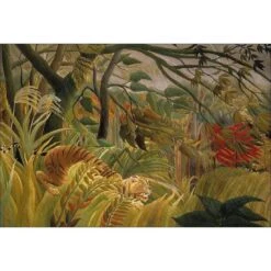 Tiger In A Tropical Storm By Henri Rousseau
