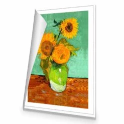 Sunflowers On Green By Van Gogh Canvas Art -WALL ART DESGIN SALE 392AR V Sunflowers On Green ROLLED THUMB 3608af32 8a8c 4716 a33d 03df4bb57d1c