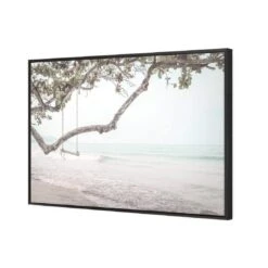 Swing Into Paradise -WALL ART DESGIN SALE 3955AR H Swing into Paradise Painterly 3D CANVAS THUMB FF BLK