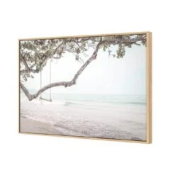 Swing Into Paradise -WALL ART DESGIN SALE 3955AR H Swing into Paradise Painterly 3D CANVAS THUMB FF OAK