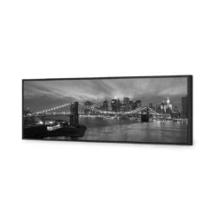 New York Skyline At Night, B&W Canvas Art -WALL ART DESGIN SALE 421BL H New York Skyline at Night B W 3D THUMB FF BLK 527845fa 3bcc 449e be16 7d9592eecacf