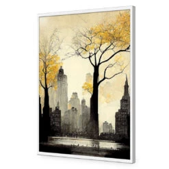 City In Autumn -WALL ART DESGIN SALE 4422 WH AR V City in Autumn ACR EDG THUMB FF WHT