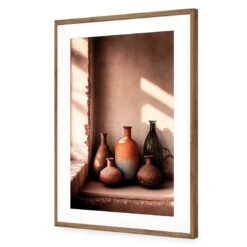 5 Jars 13 5 Jars -WALL ART DESGIN SALE 5 jars acrylic glass with border natural frame 45x30cm 288063