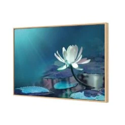 Water Lily, Blue Canvas Art -WALL ART DESGIN SALE 606BR H Water Lily Blue Thumb 3D THUMB FF OAK af120a45 9aeb 430a adbc 58ab9780c6c3