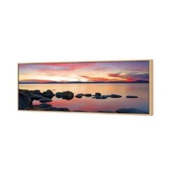 Sunset Calm Waters (Long) -WALL ART DESGIN SALE 658AL H Sunset Calm Waters 3D CANVAS THUMB FF OAK