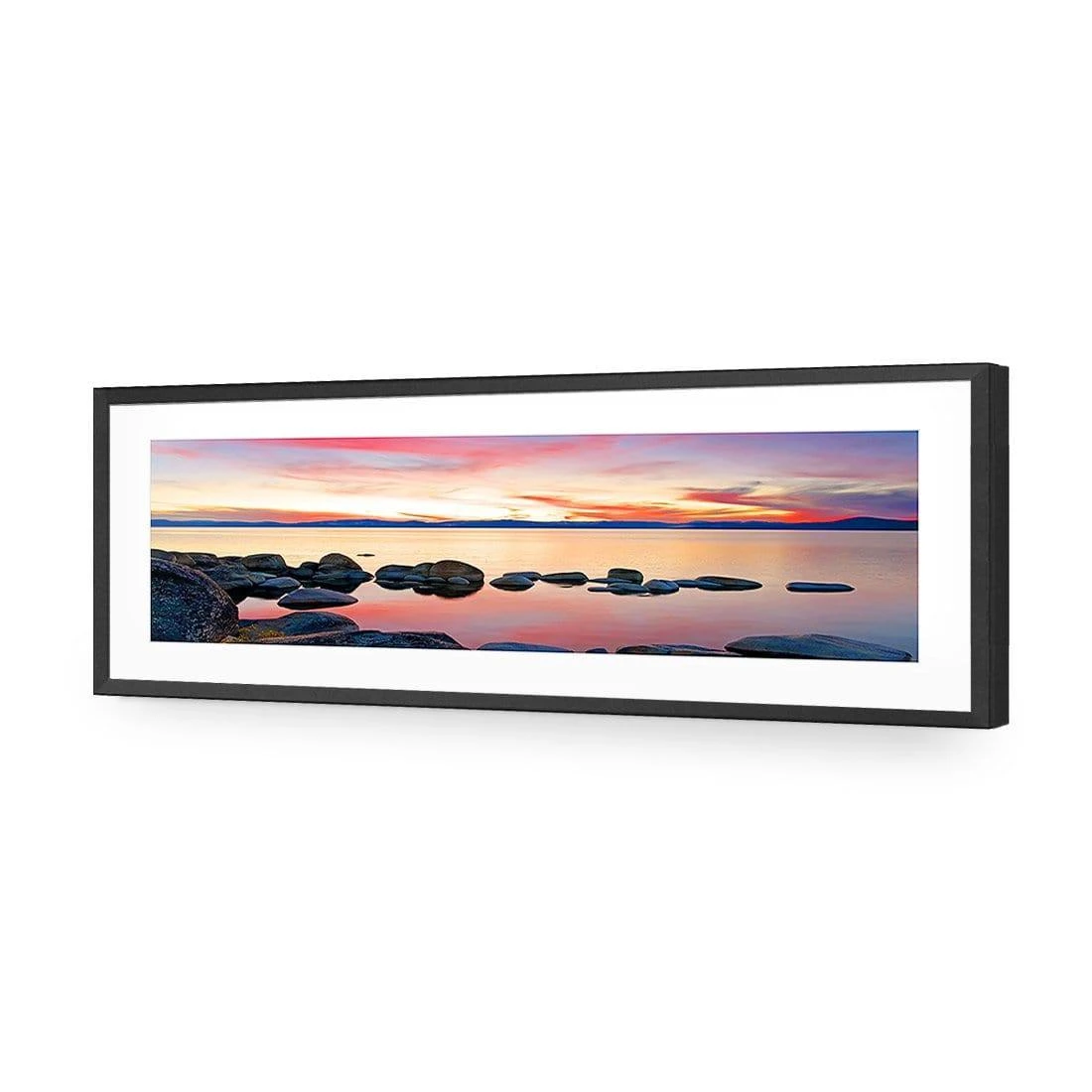 Sunset Calm Waters (Long) Sunset Calm Waters (Long) -WALL ART DESGIN SALE 658AL H Sunset Calm Waters ACR MAT THUMB FF BLK