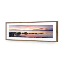 Sunset Calm Waters (Long) -WALL ART DESGIN SALE 658AL H Sunset Calm Waters ACR MAT THUMB FF NAT