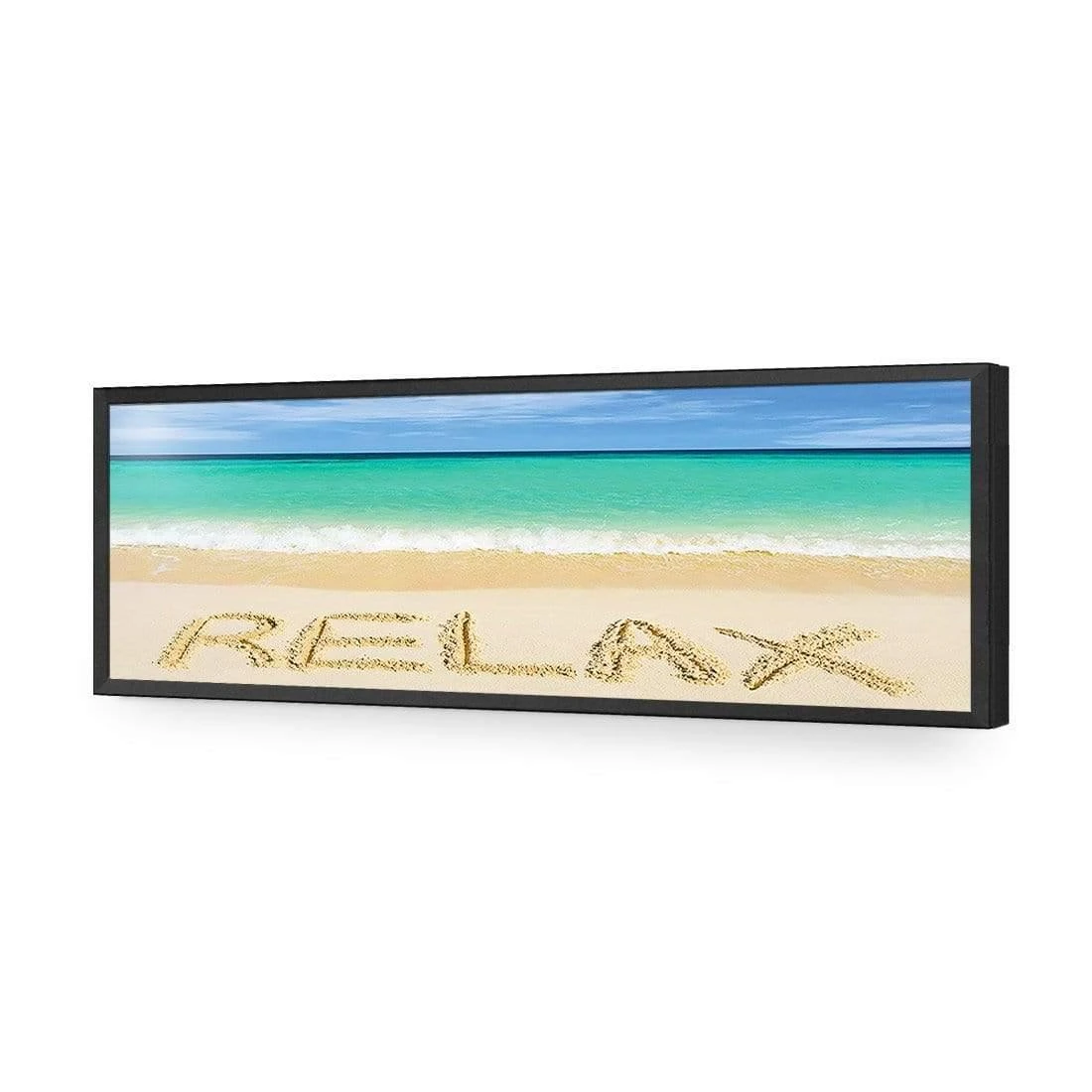 Relax on Beach (long) Relax On Beach (long) -WALL ART DESGIN SALE 668AL Relax on Beach Landscape ACR EDG THUMB FF BLK