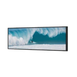 Surfer In Rolling Wave (Long) -WALL ART DESGIN SALE 873AL H Surfer in Rolling Wave 3D CANVAS THUMB FF BLK