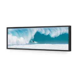 Surfer In Rolling Wave (Long) -WALL ART DESGIN SALE 873AL H Surfer in Rolling Wave ACR EDG THUMB FF BLK