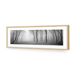 Mysterious Trees, Black And White (long) -WALL ART DESGIN SALE 892AL Mysterious Trees B W ACR MAT THUMB FF OAK