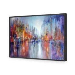 City On The River By Annette Schmucker -WALL ART DESGIN SALE AS25AR H City on the River by Annette Schmucker ACR EDG THUMB FF BLK