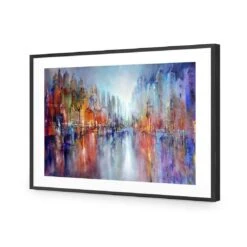 City On The River By Annette Schmucker -WALL ART DESGIN SALE AS25AR H City on the River by Annette Schmucker ACR MAT THUMB FF BLK