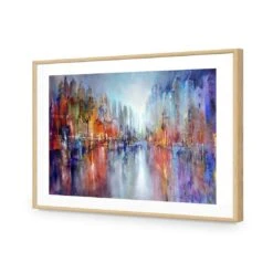 City On The River By Annette Schmucker -WALL ART DESGIN SALE AS25AR H City on the River by Annette Schmucker ACR MAT THUMB FF OAK