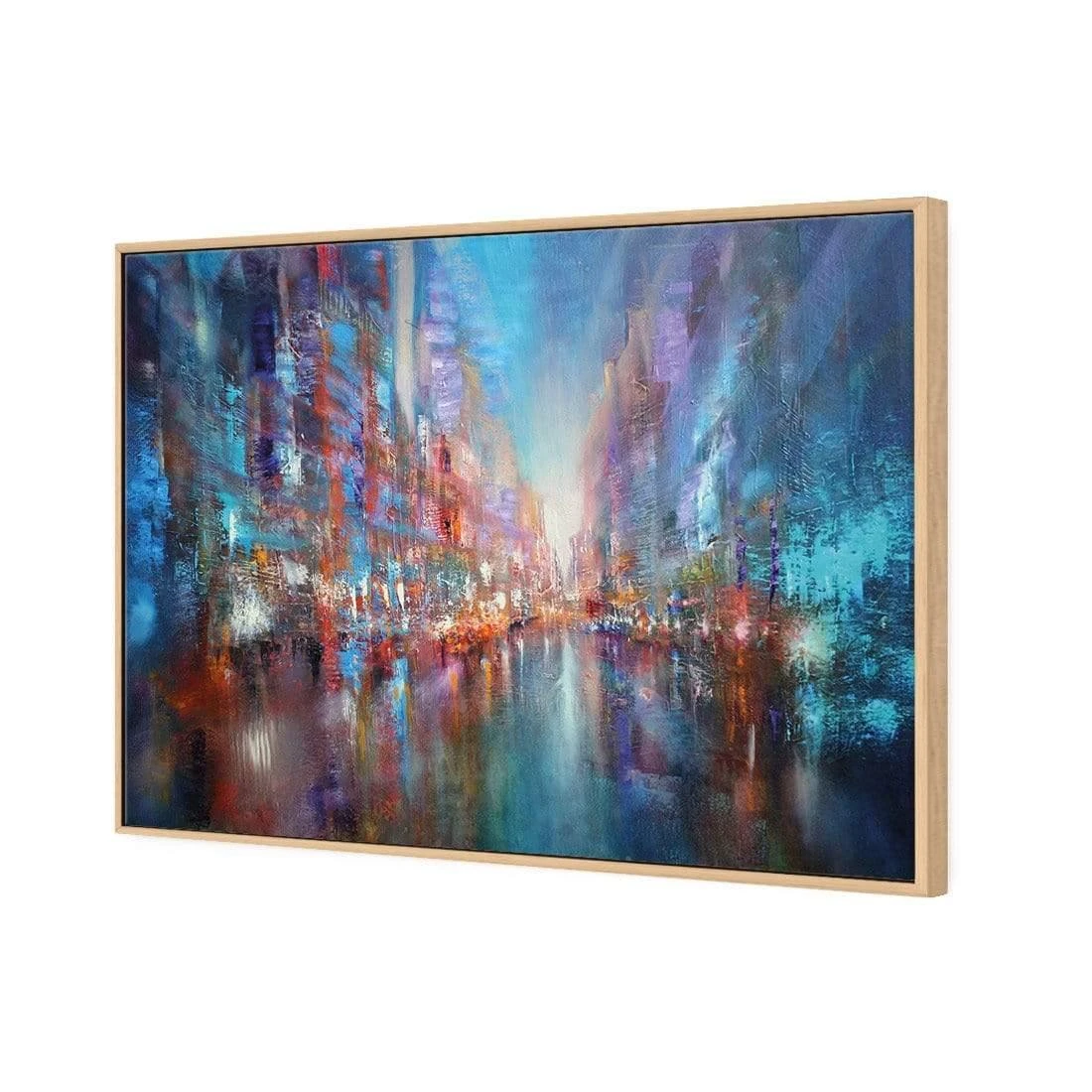 City of Blue by Annette Schmucker City Of Blue By Annette Schmucker -WALL ART DESGIN SALE AS26AR H City of Blue by Annette Schmucker 3D CANVAS THUMB FF OAK