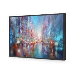 City Of Blue By Annette Schmucker -WALL ART DESGIN SALE AS26AR H City of Blue by Annette Schmucker ACR EDG THUMB FF BLK