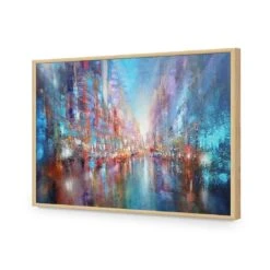 City Of Blue By Annette Schmucker -WALL ART DESGIN SALE AS26AR H City of Blue by Annette Schmucker ACR EDG THUMB FF OAK