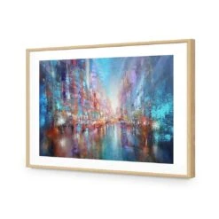 City Of Blue By Annette Schmucker -WALL ART DESGIN SALE AS26AR H City of Blue by Annette Schmucker ACR MAT THUMB FF OAK