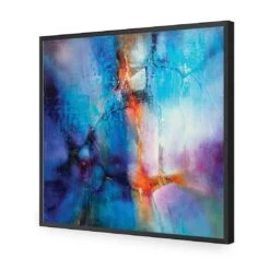 Turquoise And Magenta Splash By Annette Schmucker -WALL ART DESGIN SALE AS66AS Turquoise and Magenta Splash by Annette Schmucker ACR EDG THUMB FF BLK