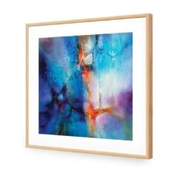 Turquoise And Magenta Splash By Annette Schmucker -WALL ART DESGIN SALE AS66AS Turquoise and Magenta Splash by Annette Schmucker ACR MAT THUMB FF OAK