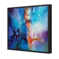 Turquoise And Magenta Splash By Annette Schmucker -WALL ART DESGIN SALE AS66AS Turquoise and Magenta Splash by Annette Schmucker CANVAS 3D THUMB FF BLK