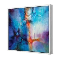Turquoise And Magenta Splash By Annette Schmucker -WALL ART DESGIN SALE AS66AS Turquoise and Magenta Splash by Annette Schmucker CANVAS 3D THUMB FF WHT