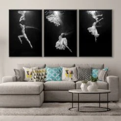 Underwater Ballet Trio Art Set