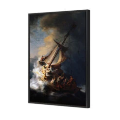 Storm On The Sea Of Galilee By Rembrandt -WALL ART DESGIN SALE NEW FILE 3850AR V Storm on the Sea of Galilee 3D CANVAS THUMB FF BLK