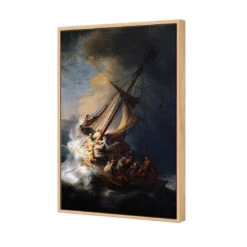 Signature Series - Storm On The Sea Of Galilee By Rembrandt -WALL ART DESGIN SALE NEW FILE 3850AR V Storm on the Sea of Galilee 3D CANVAS THUMB FF OAK 1